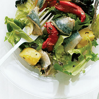 su-Pickled Fish Salad with Potatoes and Greens