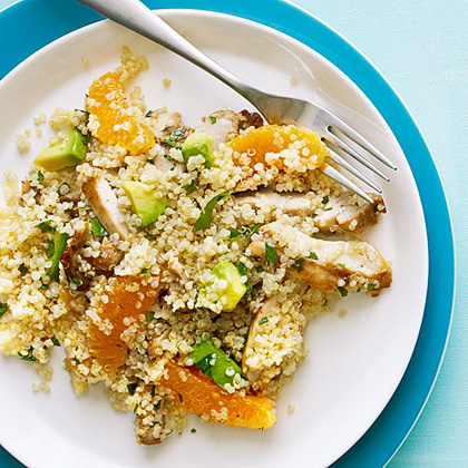 su-Quinoa Salad with Chicken, Avocado, and Oranges