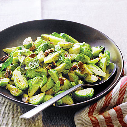 su-Sautéed Brussels Sprouts with Pecans