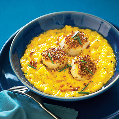 su-Spice-Crusted Scallops