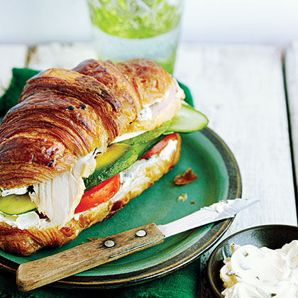su-Turkey Croissant Sandwiches