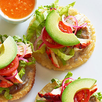 su-Panuchos (Black-Bean-Filled Tostadas)