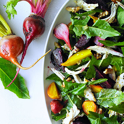 Chicken Salad With Roasted Beets D Elion Greens Recipe Sunset Magazine