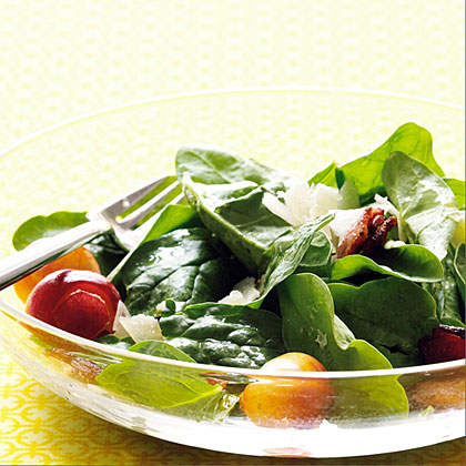 su-Cherry and Bacon Spinach Salad