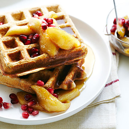 su-Whole-Wheat Waffles with Spiced Fall Fruit