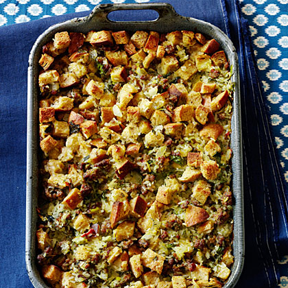 su-Thai-Style Sausage and Rice Dressing