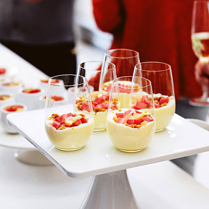 su-Rhubarb Verrines with Salty Macadamia Crumble
