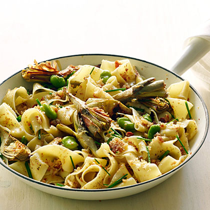 su-Artichoke and Fava Pappardelle