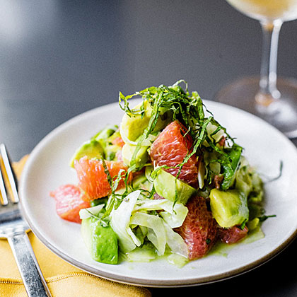 su-Avocado, Grapefruit, and Shiso Salad