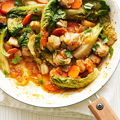 su-Asian Chicken with Little Gem Lettuce