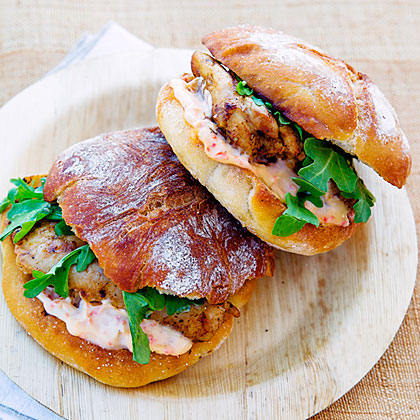 su-Charmoula Grilled Chicken Sandwiches