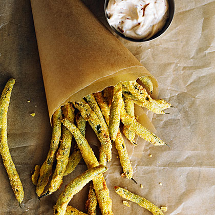 su-Green Bean Fries with Spicy Mayo su-Green Bean Fries with Spicy Mayo