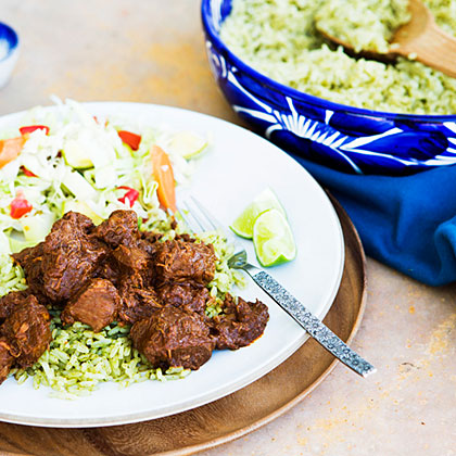 Slow Cooker Rice Recipe with Cilantro • A Weekend Cook®