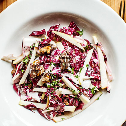 su-Radicchio Waldorf Salad with Cider Dressing