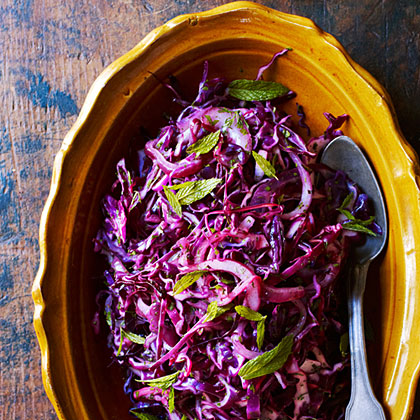 su-Wilted Red Cabbage with Mint