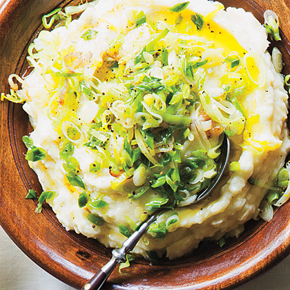 su-Whipped Potatoes with Three-Onion Butter