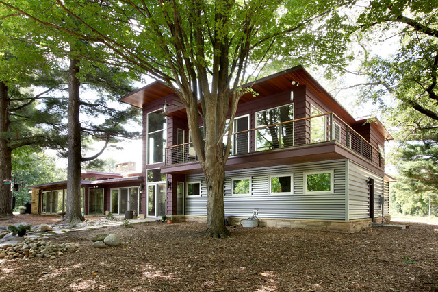 This dreamy forest home even has its own train