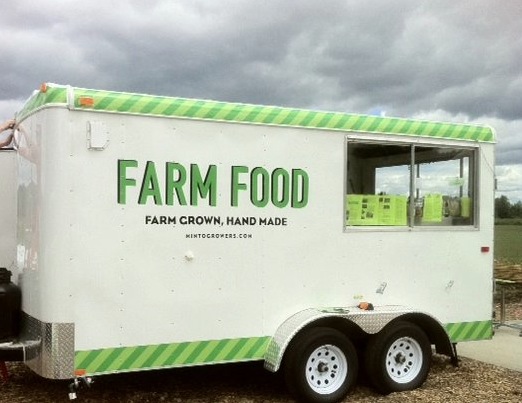 Hipster farmers and food truck owners