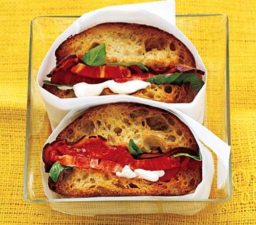 Okay, there is a way to improve on tomatoes and basil: add bacon