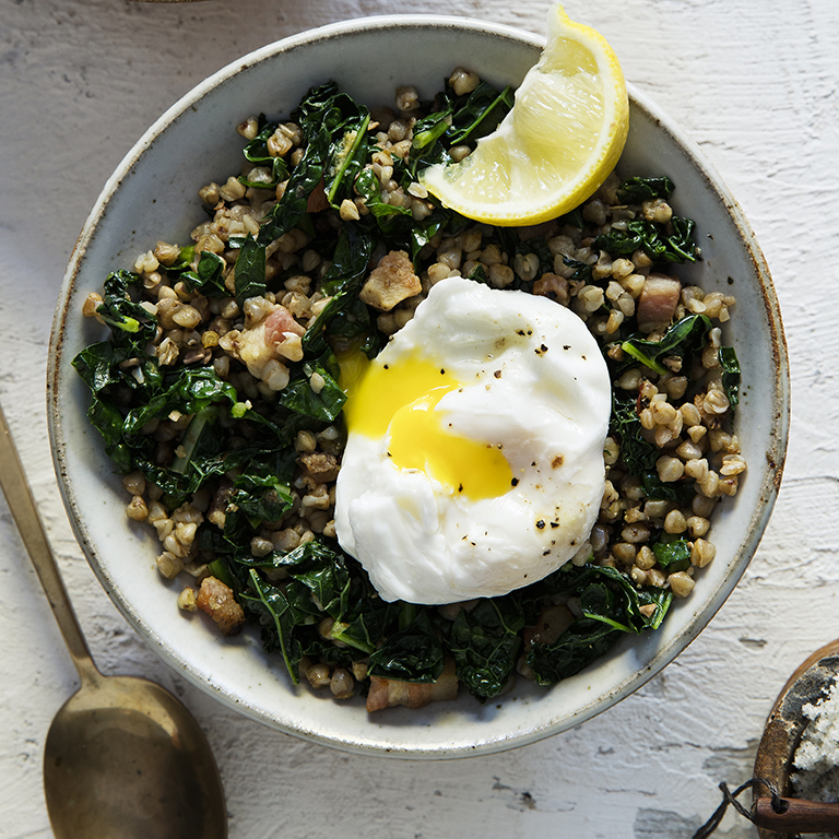 Kasha with Kale and Pancetta Recipe – Sunset Magazine