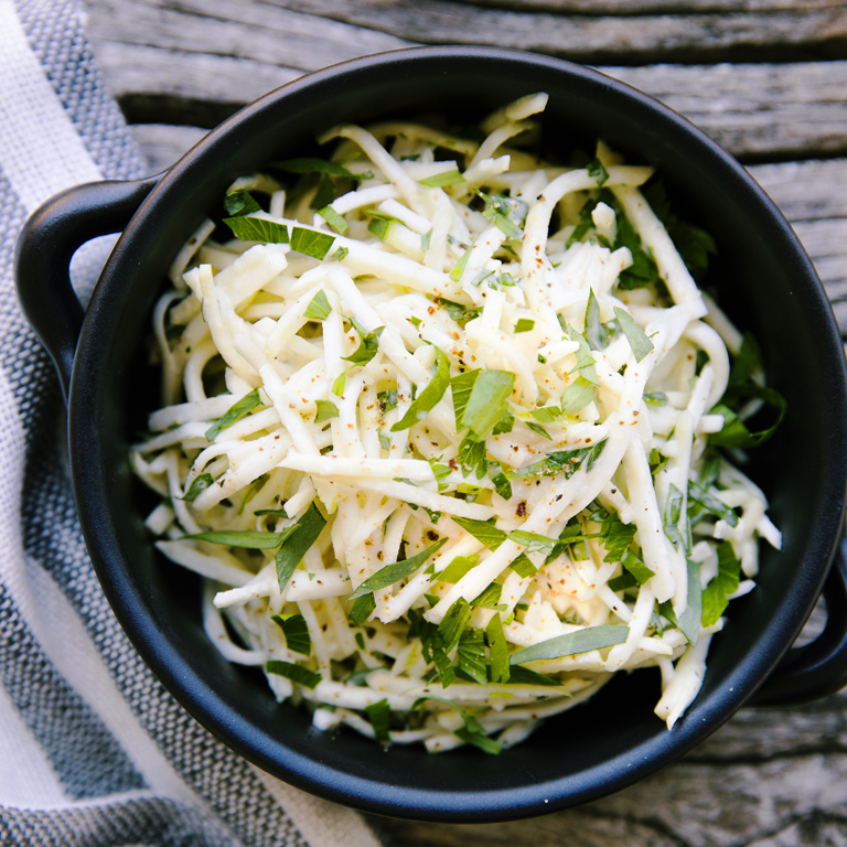 su-Kohlrabi, Apple, and Horseradish Rémoulade Image