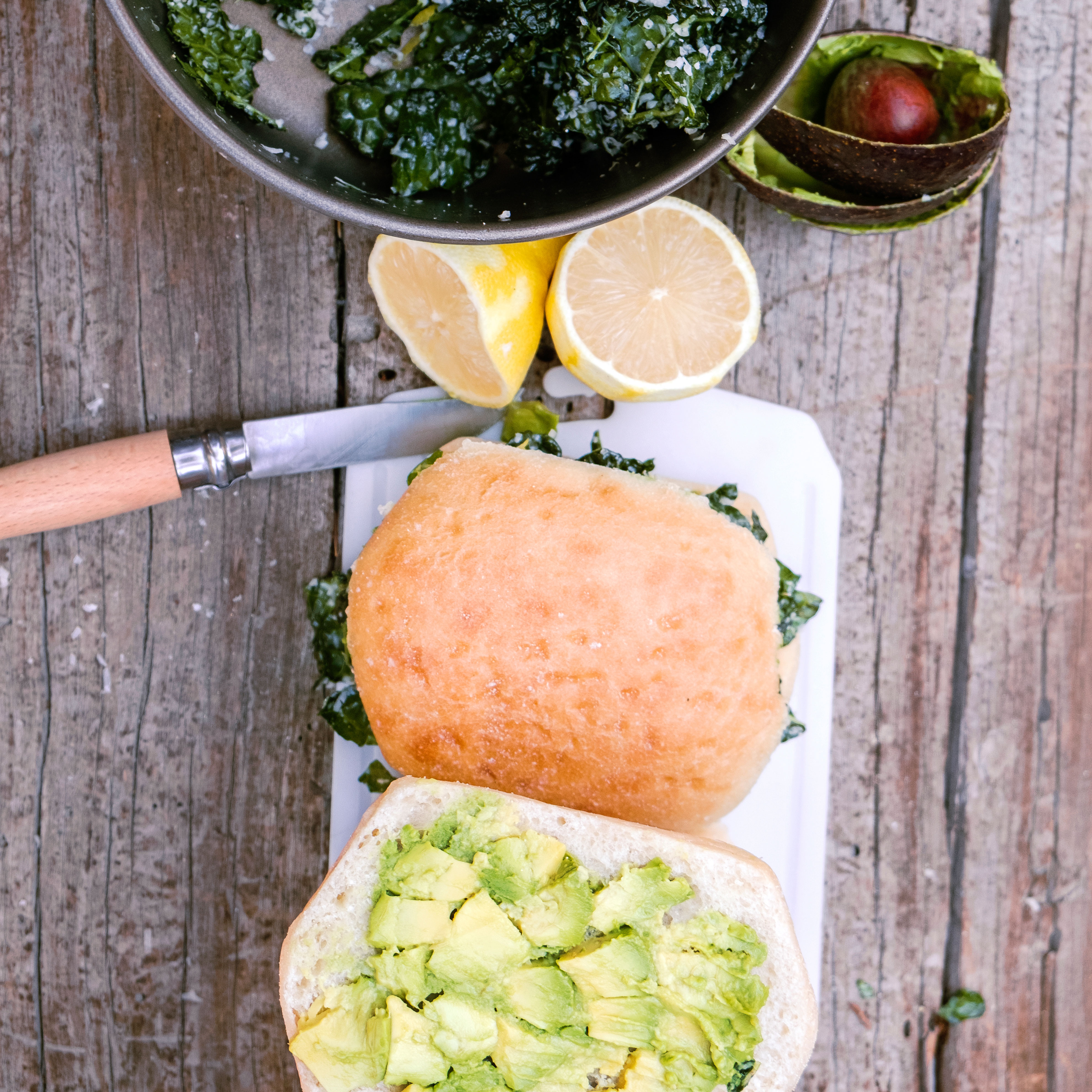 su-Lemon Kale Avocado Sandwich Image