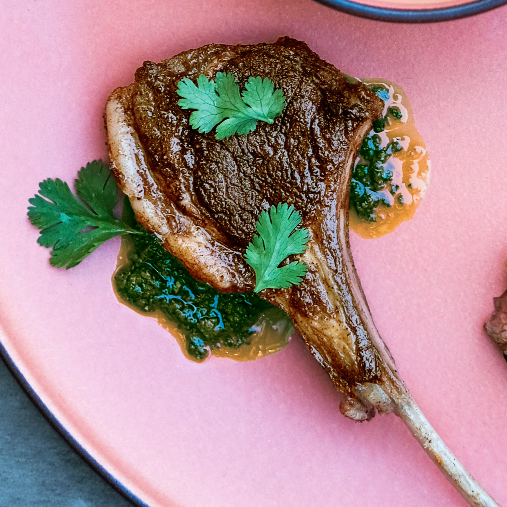 su- Moroccan Spiced Lamp Chops with Charmoula Image