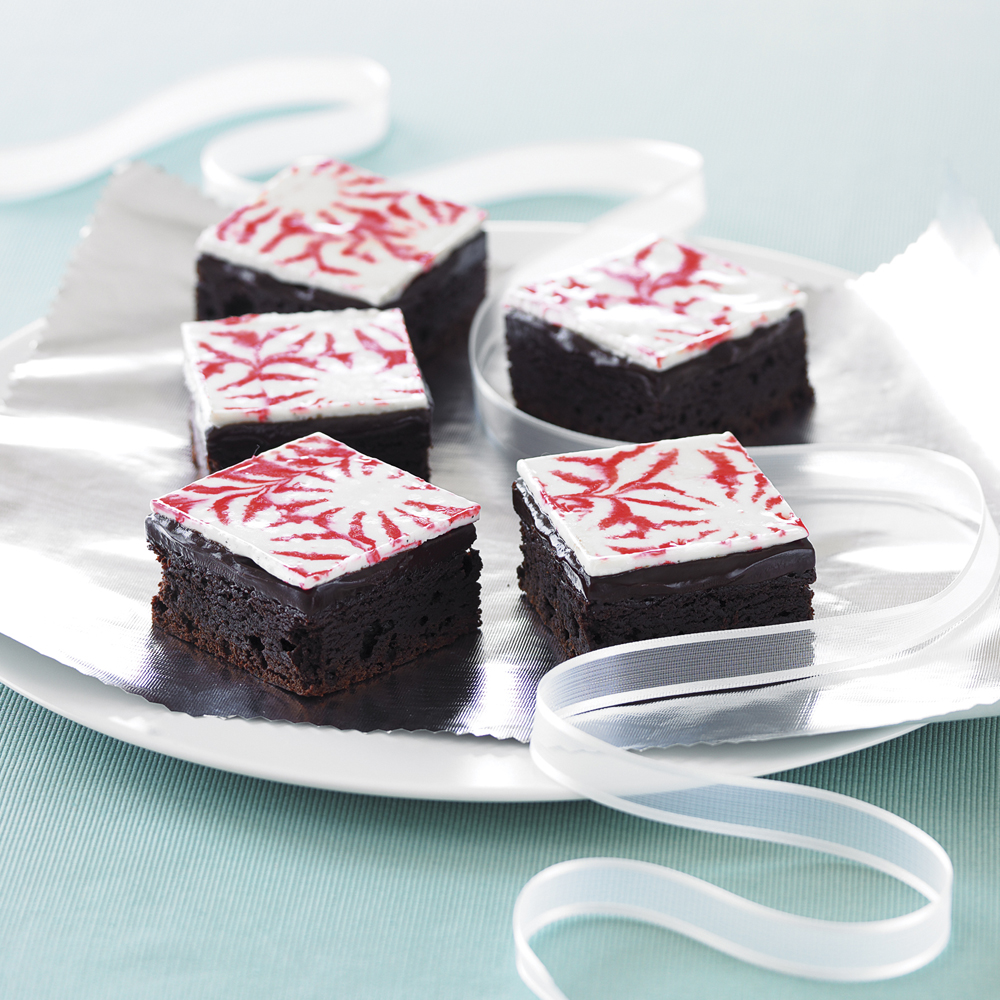 Peppermint-topped Brownies