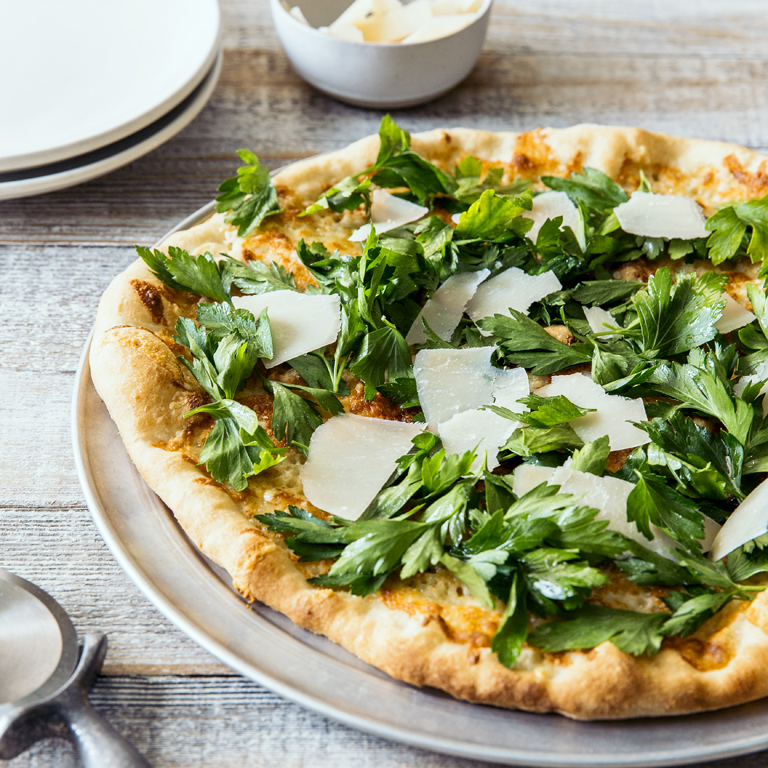 Pizzetta with Parsley Salad