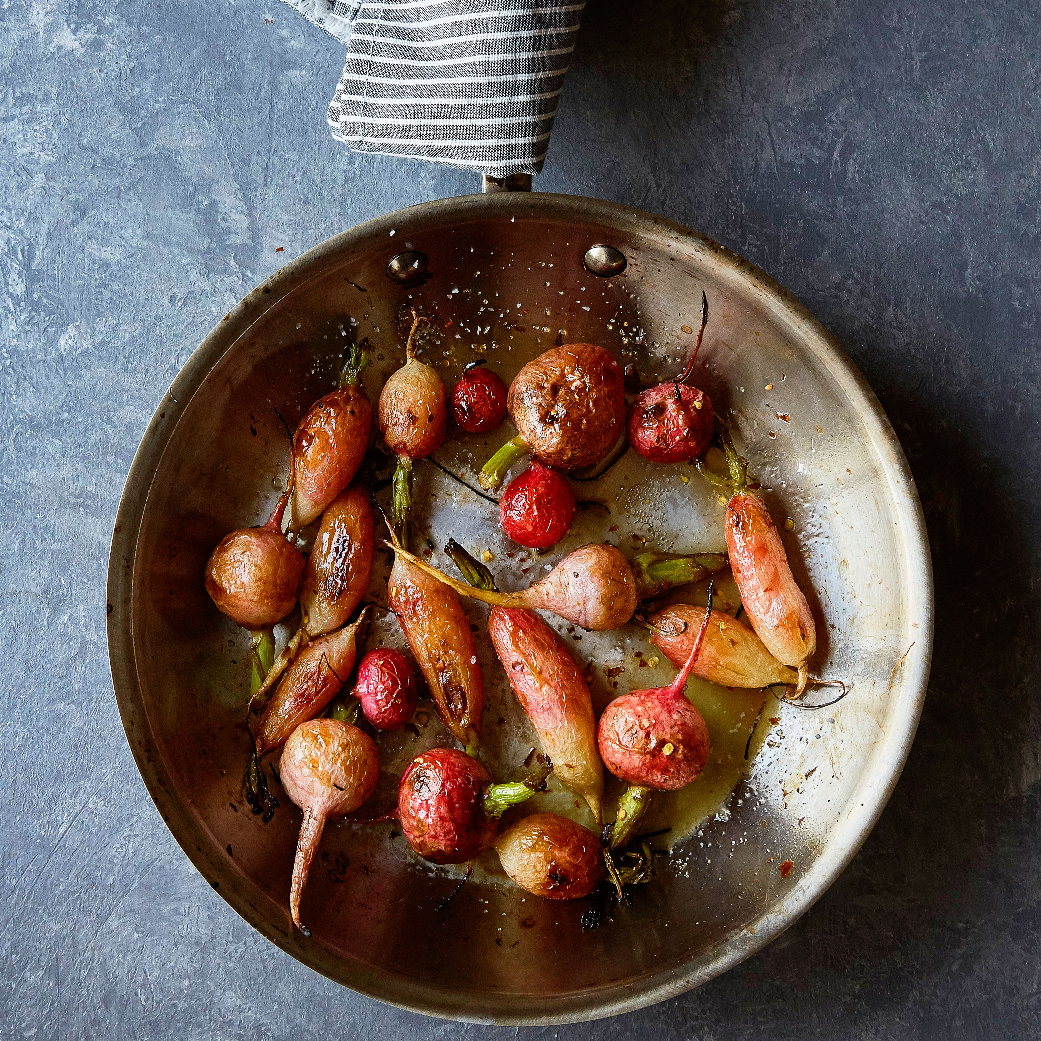 su-Roasted Radishes with Brown Butter, Chile, and Honey Image