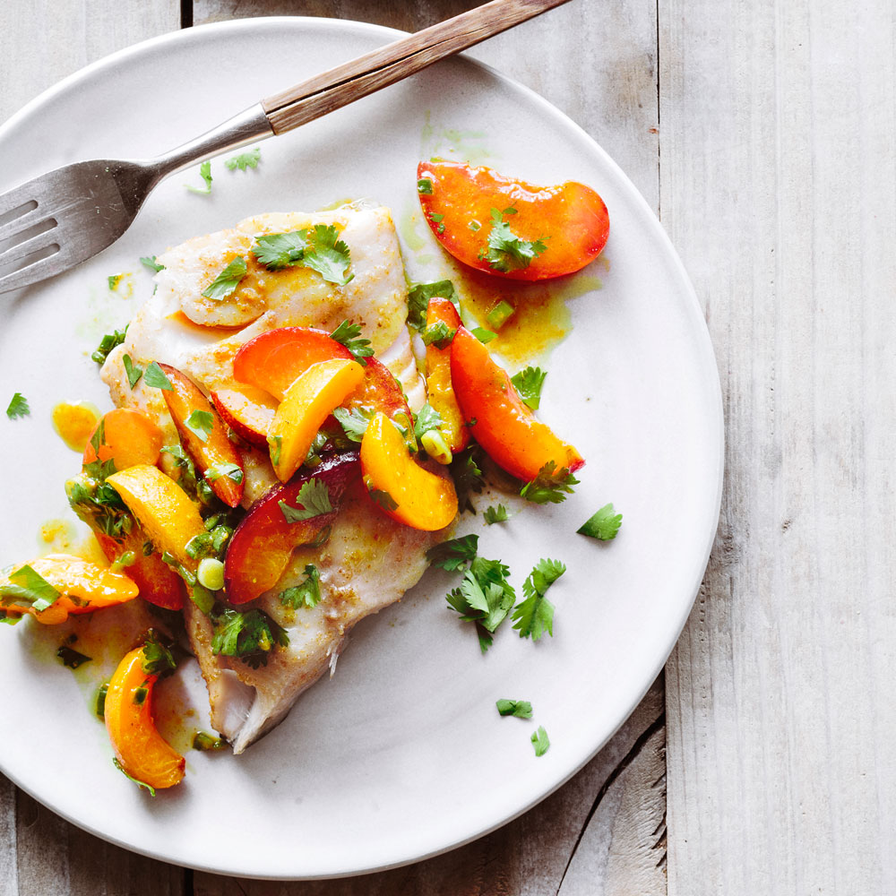 su-Sablefish with Stone Fruit Salsa Image
