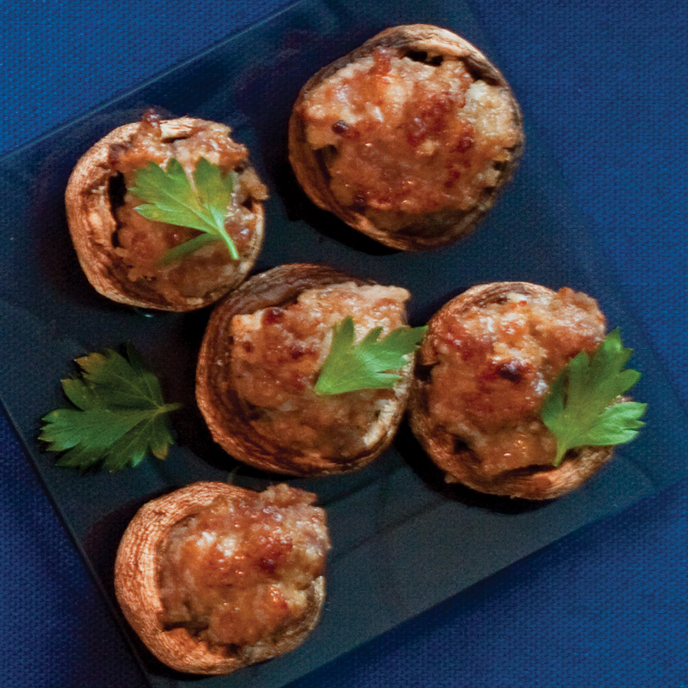 Sausage Mushroom Caps