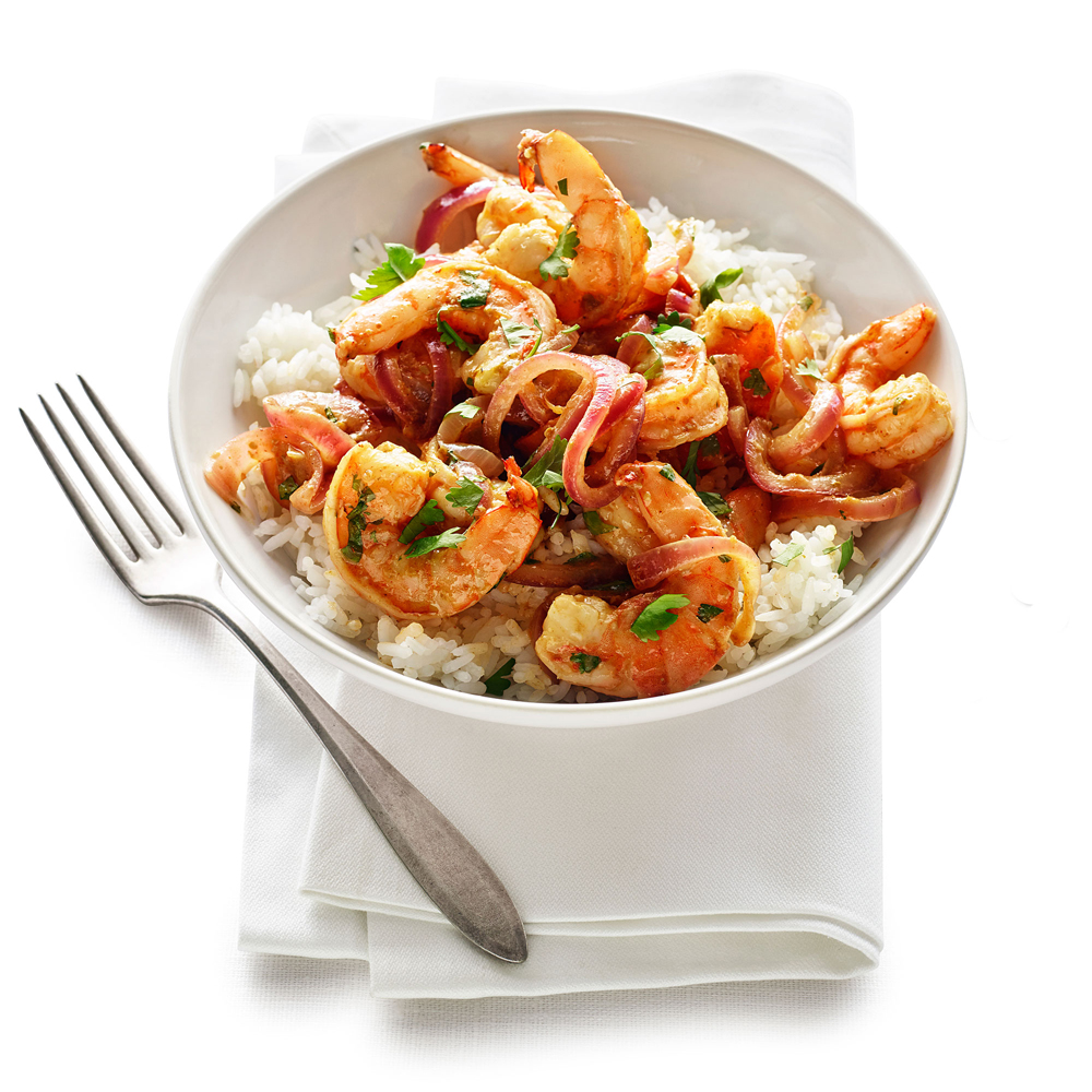 su-Shrimp and Spicy Mango Sauté Image