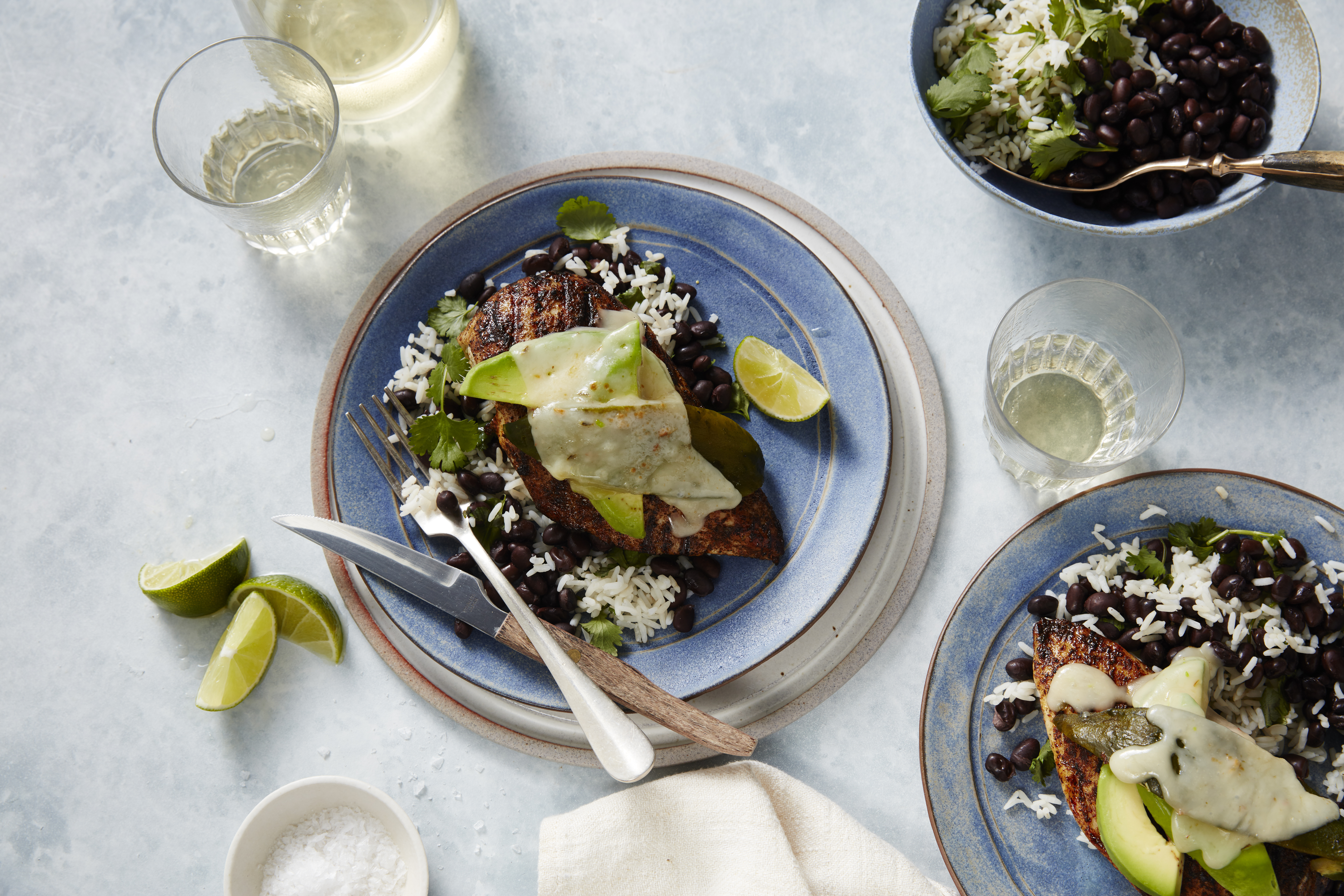 Southwest Grilled Chicken and Avocado Melts