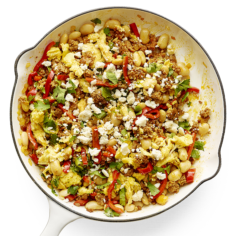 su-Spicy Chorizo and Lima-Bean Scramble Image