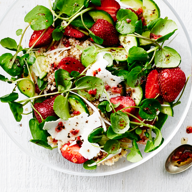 su-Strawberry, Quinoa, and Ricotta Salata Salad Image