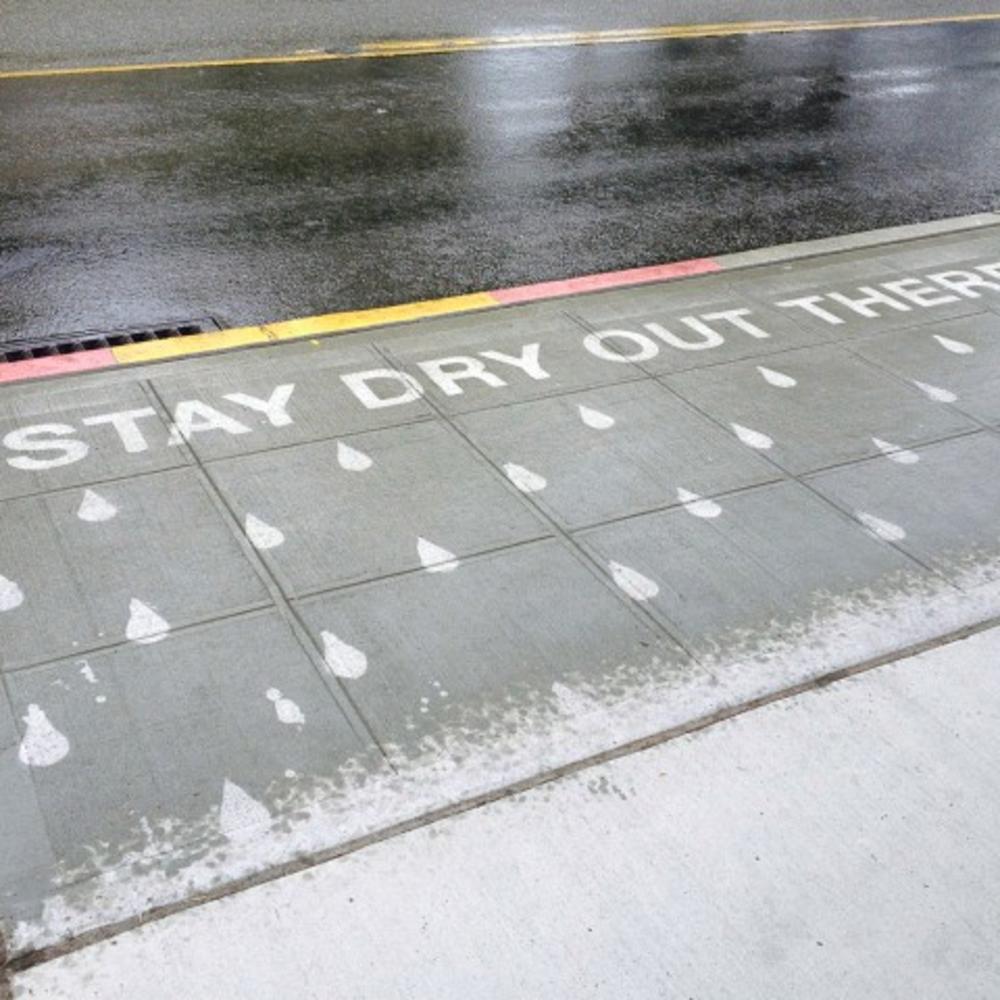 Want to see the best street art in Seattle? Pray for rain! Sunset