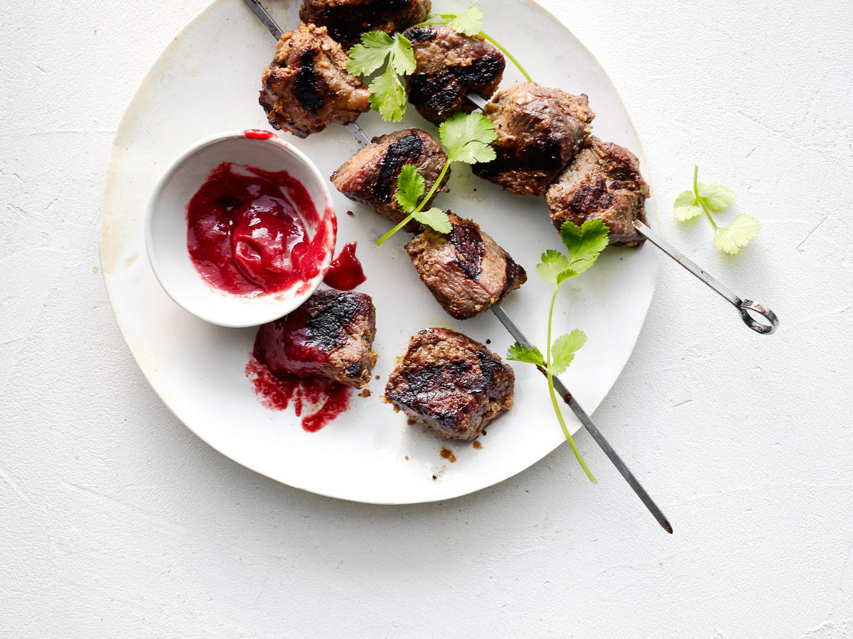 Spice-Rubbed Lamb Skewers With Herb-Yogurt Sauce Recipe - NYT Cooking