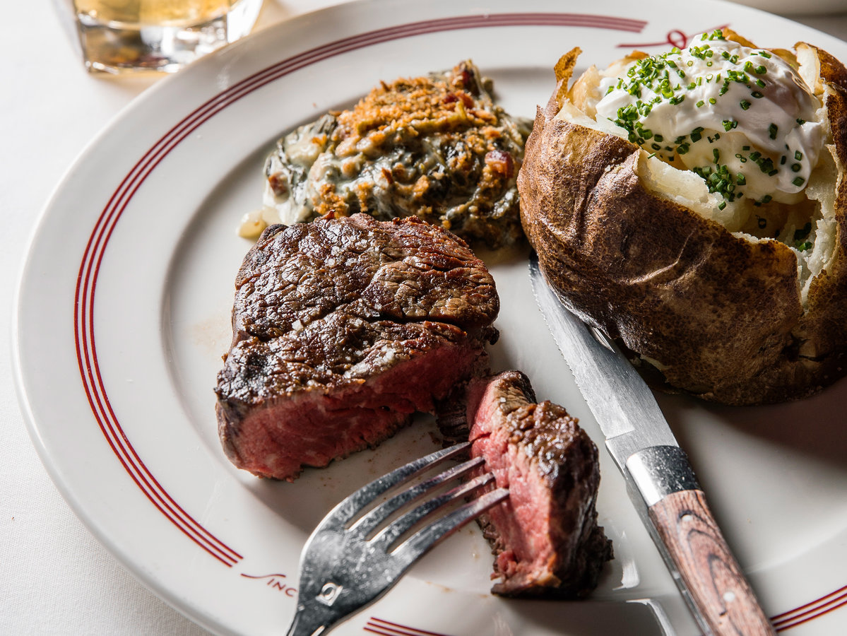 Plated Steakhouse Meal