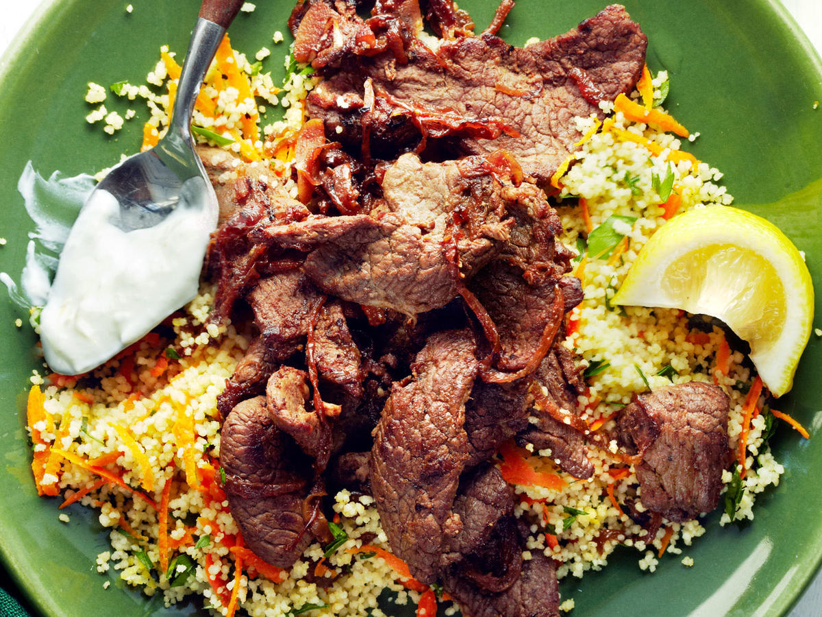Shawarma Lamb With Couscous Salad Recipe Sunset Magazine