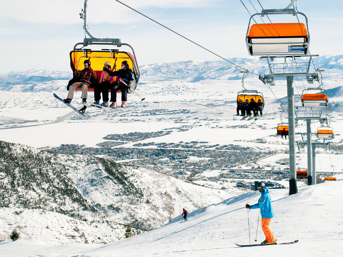 Snow resort cheap ski lift