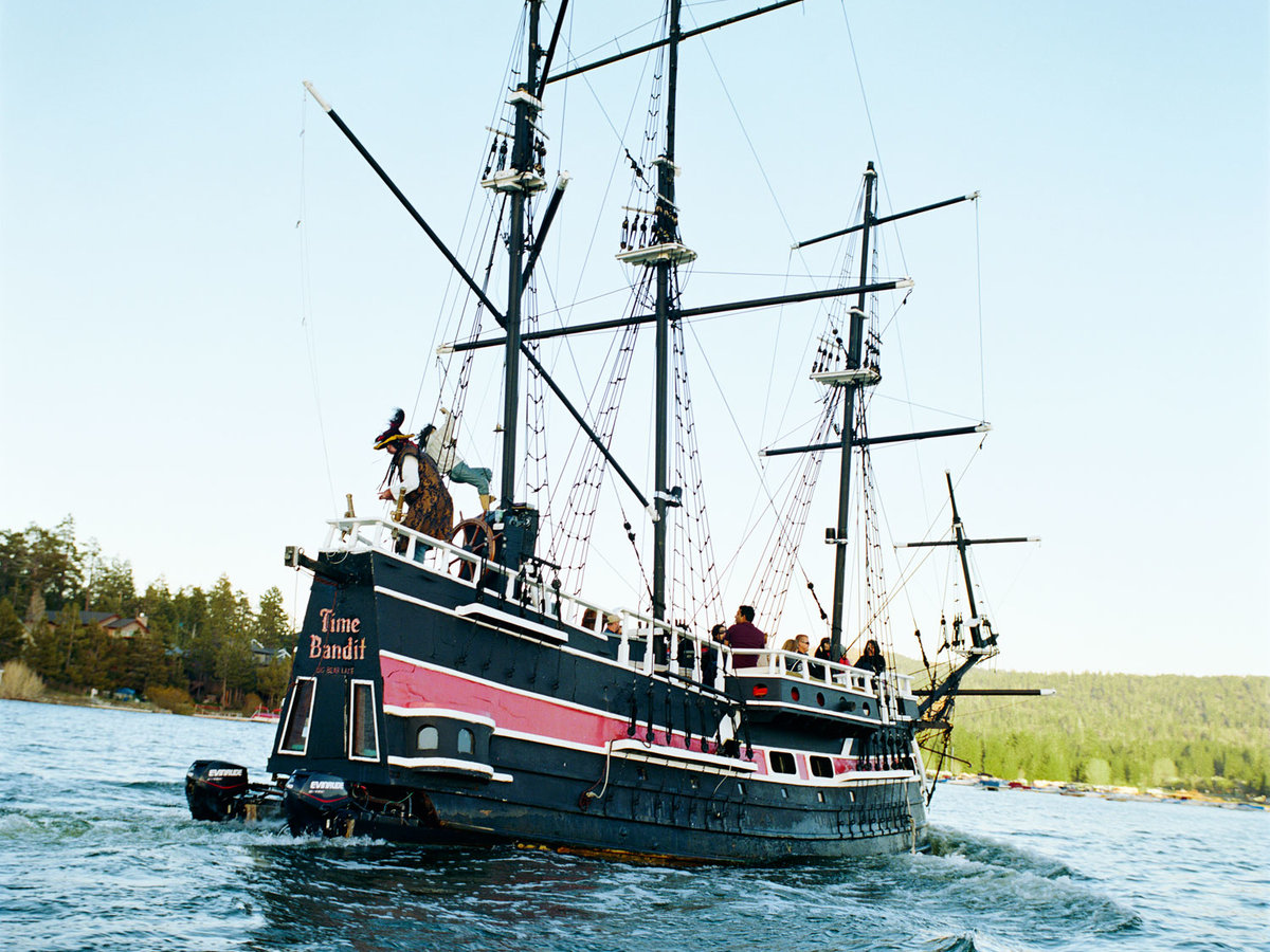 Time Bandit pirate ship lake tour in Big Bear, CA