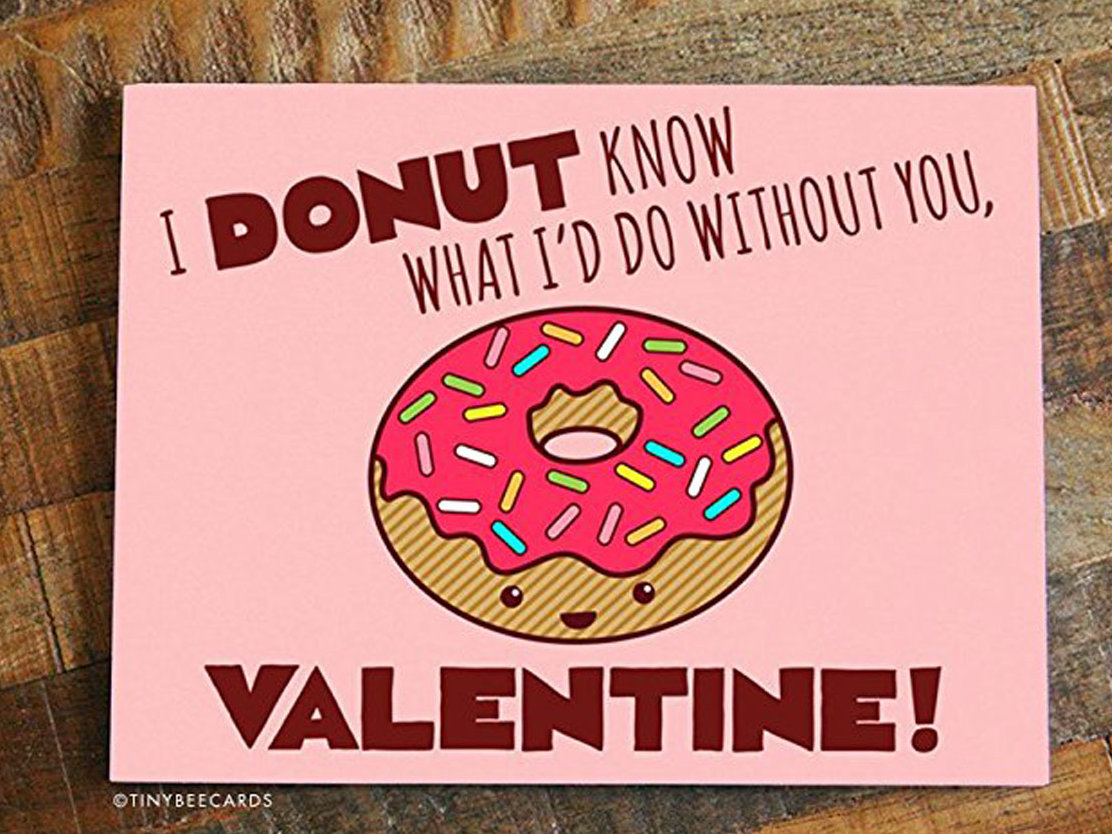 Donut Valentine's card
