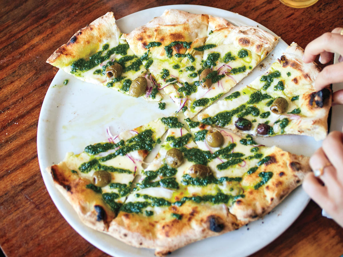 The Gilda ­pizza at Masullo