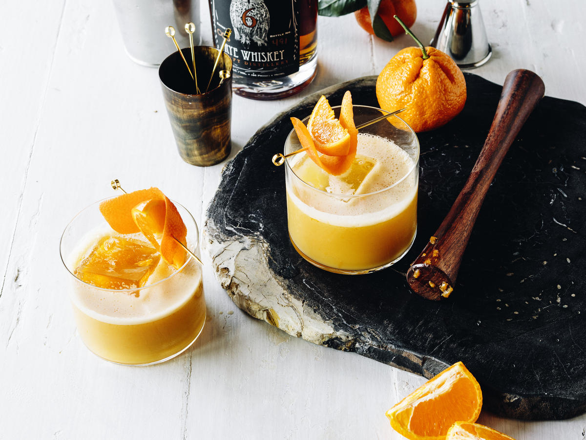 Tangerine Whiskey Sour Sunset Magazine