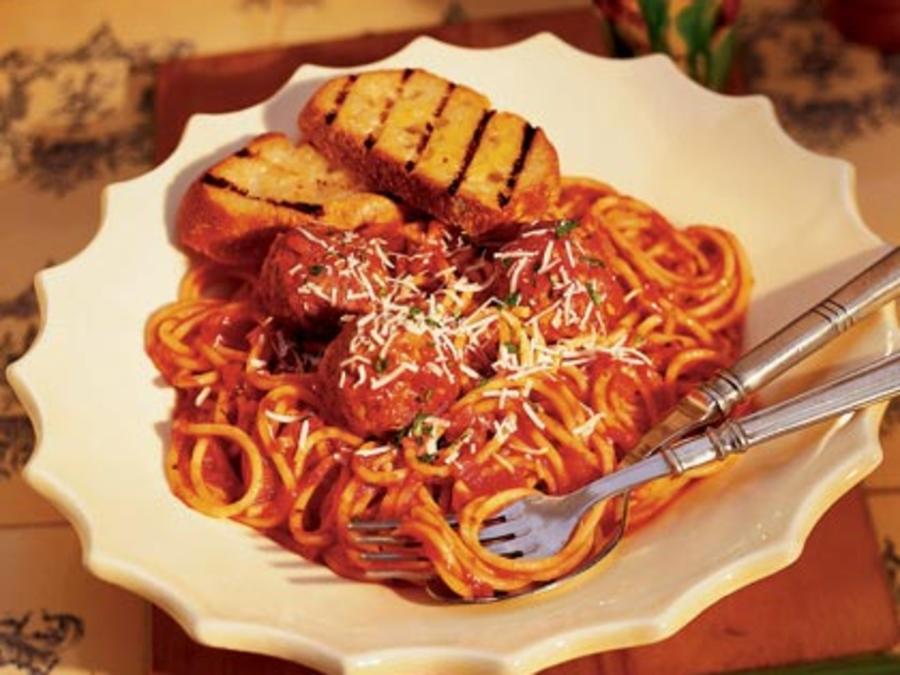 Spaghetti with Meatballs Recipe - Sunset Magazine