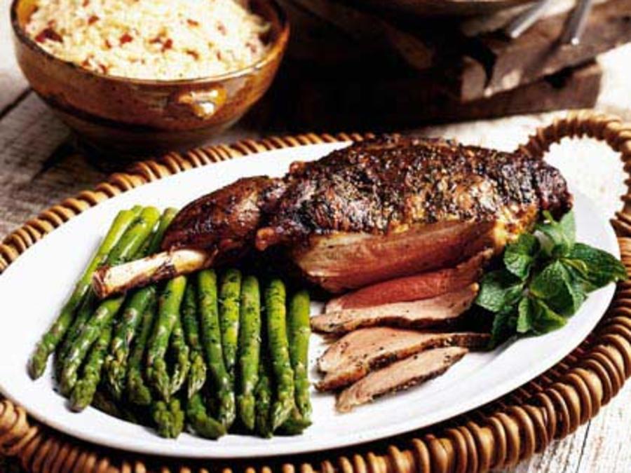 Roast Leg Of Lamb With Herbs Recipe Sunset Magazine