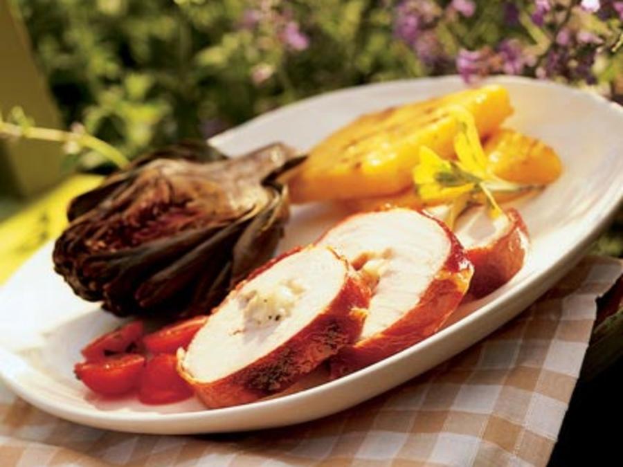 Prosciuttowrapped Turkey Breast & Fontina & Sage Recipe Sunset Magazine