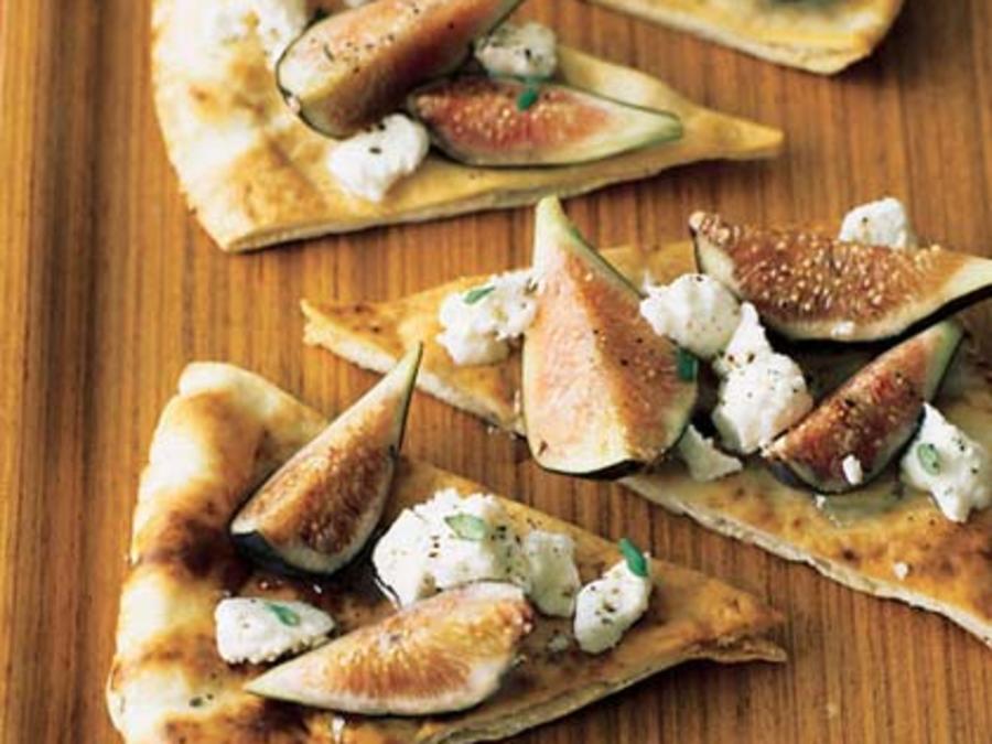 Fig and Goat Cheese Pitas Recipe Sunset Magazine