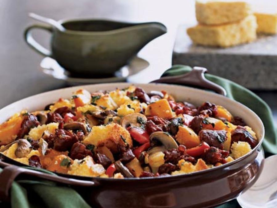Southwest Cornbread and Chorizo Dressing-image